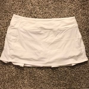 Lululemon Pace Rival Skirt White size 12